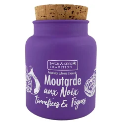 Moutarde aux noix torréfiées et figues 130ml