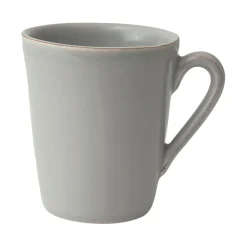 Mug americain en faïence gris perle