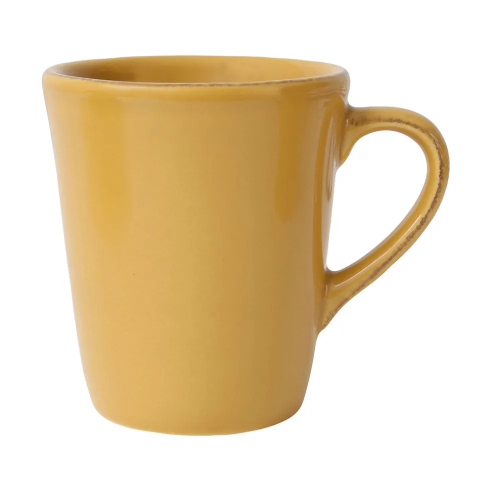 Mug americain en faïence moutarde 25cl
