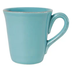 Mug americain en faïence turquoise