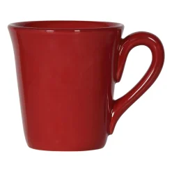 Mug en faïence rouge - campagne