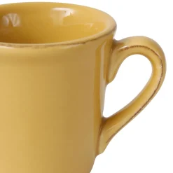 Mug expresso en faïence moutarde