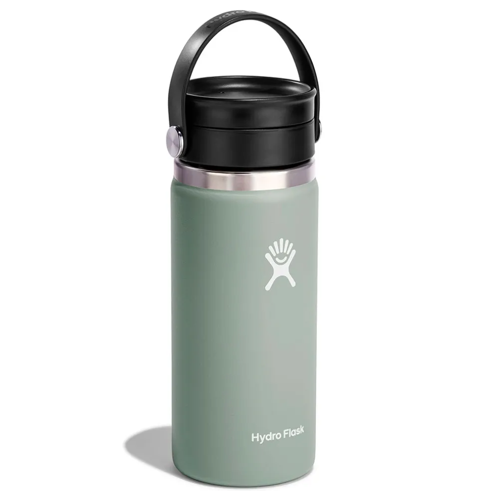 Mug isotherme bouchon flex vert agave 473ml