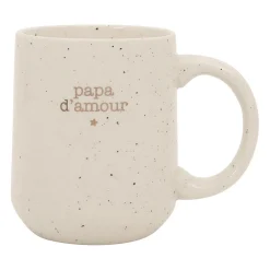 Mug papa en grès blanc 38cl - Beezz