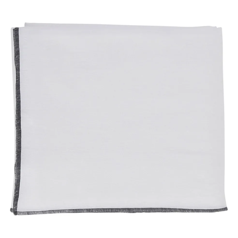 Nappe corino blanc 160x160cm coton lavé 170g/m2