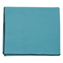 Nappe corino turquoise 250x160cm coton lavé 170g/m2