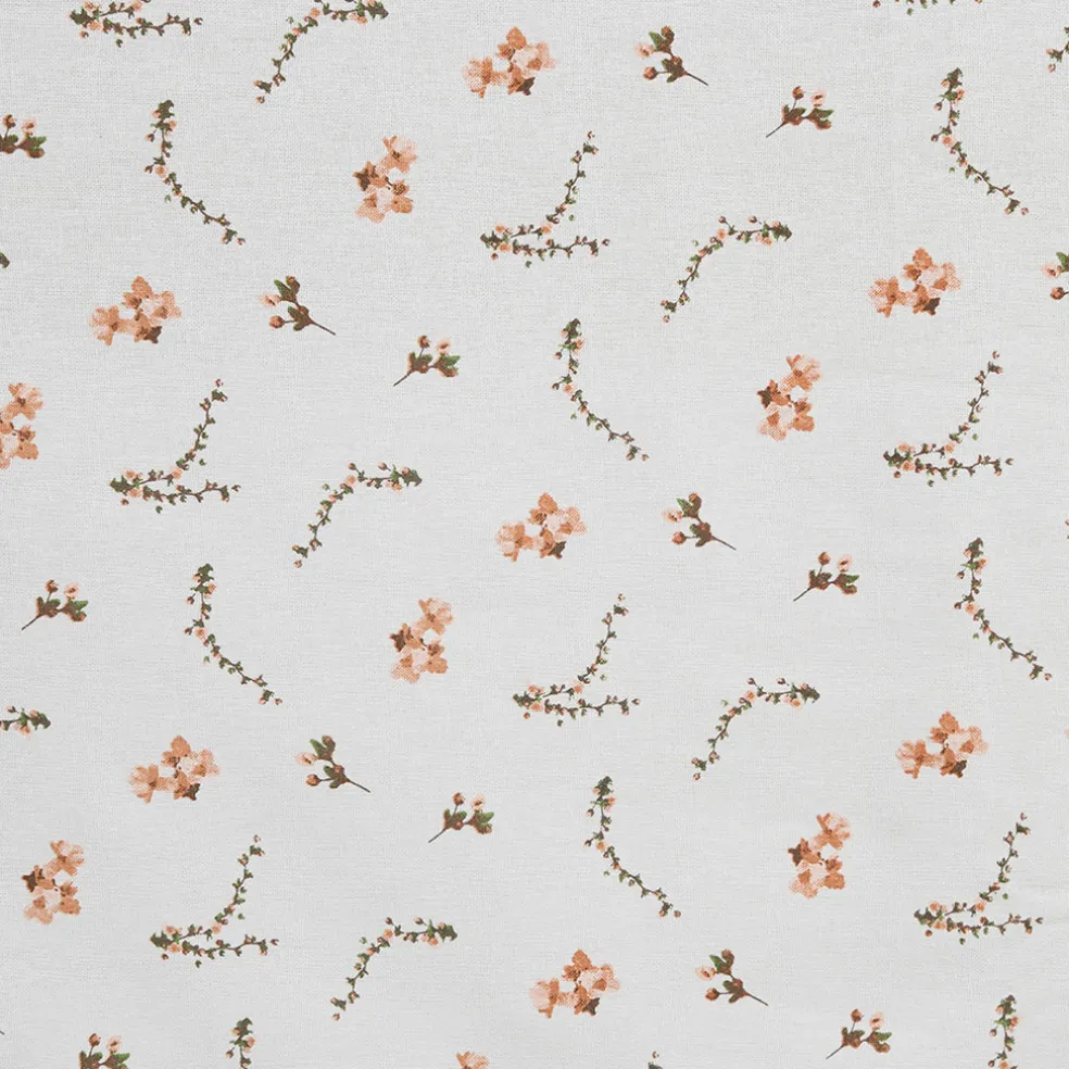 Nappe en coton rose et vert 250x160cm - Louise