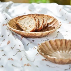 Nappe en coton rose et vert 250x160cm - Louise