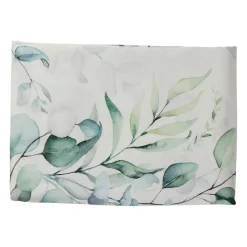 Nappe en coton vert 160x160cm - Eucalyptus