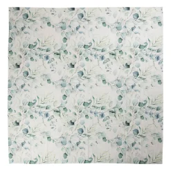Nappe en coton vert 160x160cm - Eucalyptus