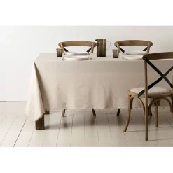 Nappe nalia naturel 160x160cm
