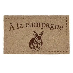 Paillasson campagne en coco naturel 73x43cm - Campagne
