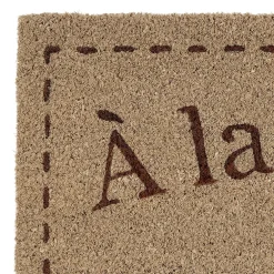 Paillasson campagne en coco naturel 73x43cm - Campagne