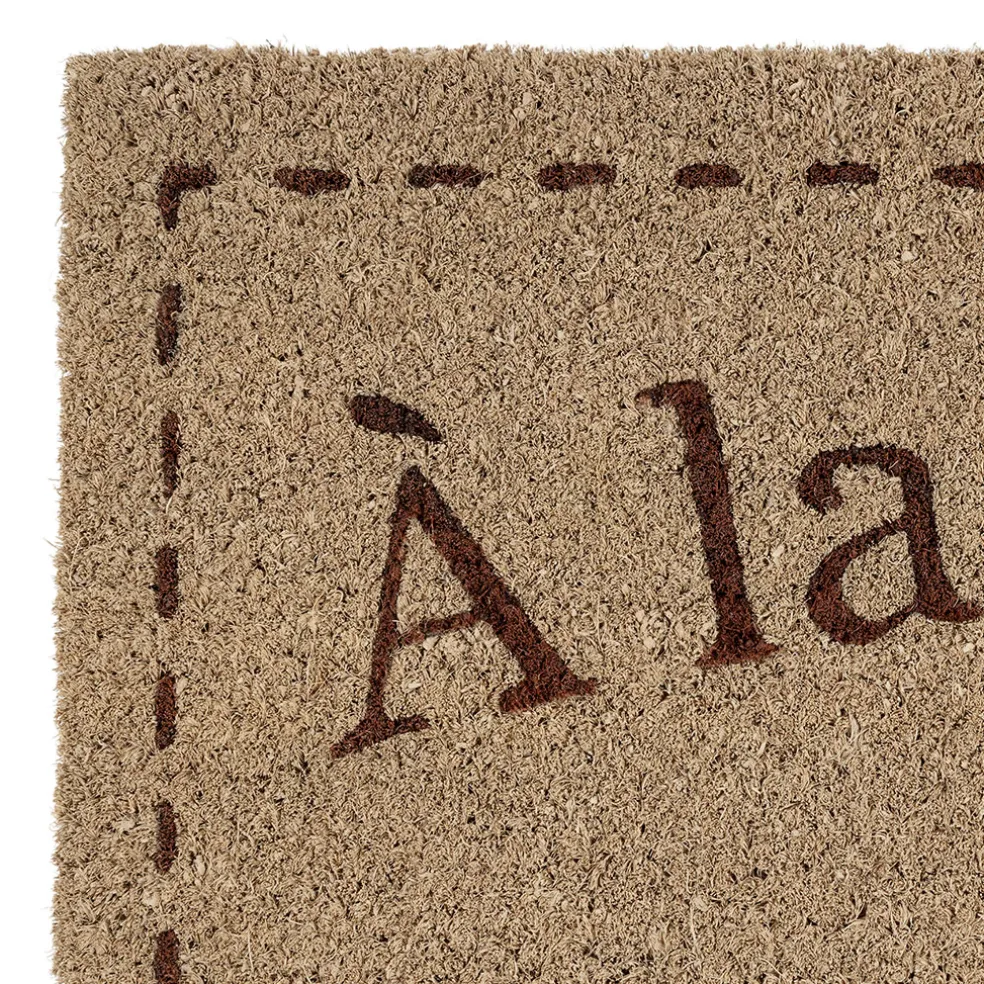 Paillasson campagne en coco naturel 73x43cm - Campagne