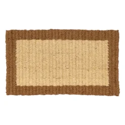 Paillasson en coco naturel et brun 73x43cm - Retro
