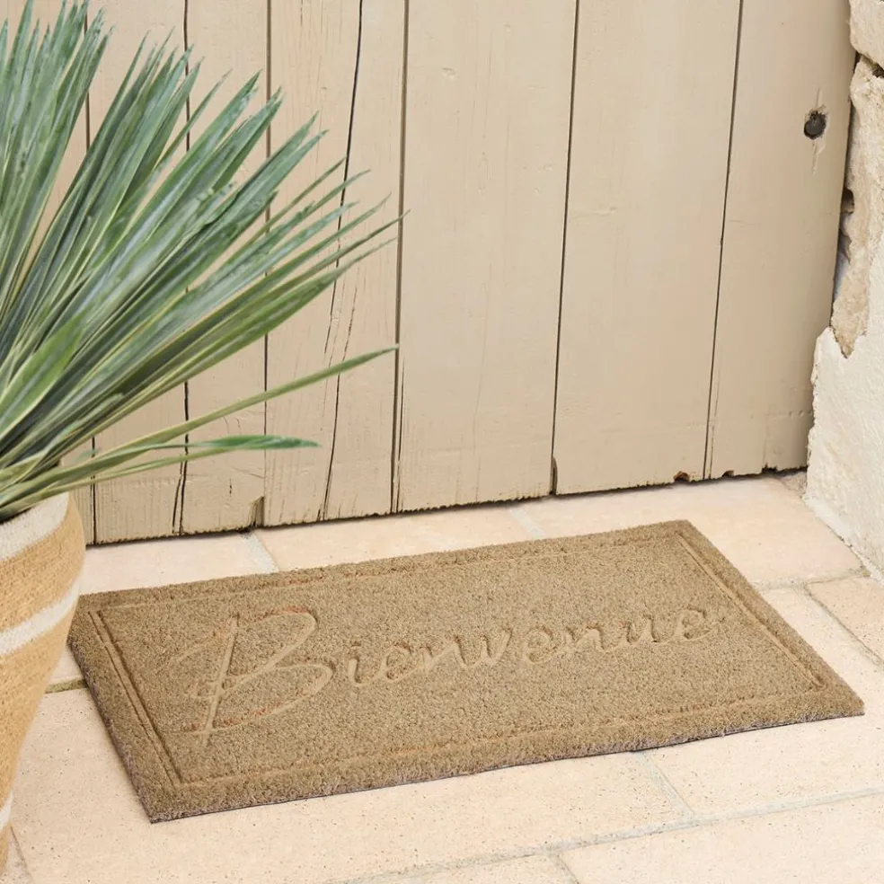Paillasson en fibre de coco naturel 73x43cm