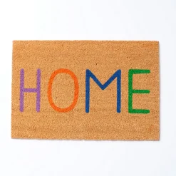 Paillasson en fibre multicolore 60x40cm - Home