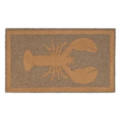 Paillasson homard en coco naturel 73x43cm - Homard