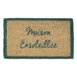 Paillasson maison ensoleillée bleu 73x43cm