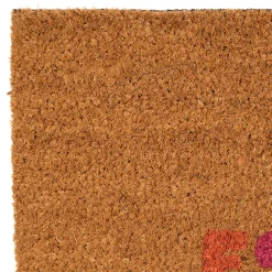 Paillasson "la vie est belle" en coco multicolore 73x43cm - Famille