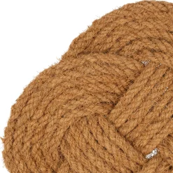 Paillasson tresse en coco naturel 75x45cm - Tresse