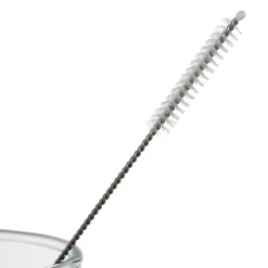 Paille avec brosse x4 dilacia h15.5cm en verre borosilicate
