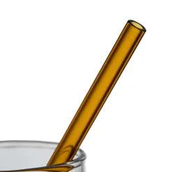 Paille avec brosse x4 dilacia h15.5cm en verre borosilicate