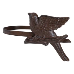 Paire d'embrasses fauvette accroche rideau naturel en fonte