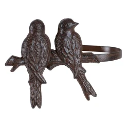 Paire d'embrasses fauvette accroche rideau naturel en fonte