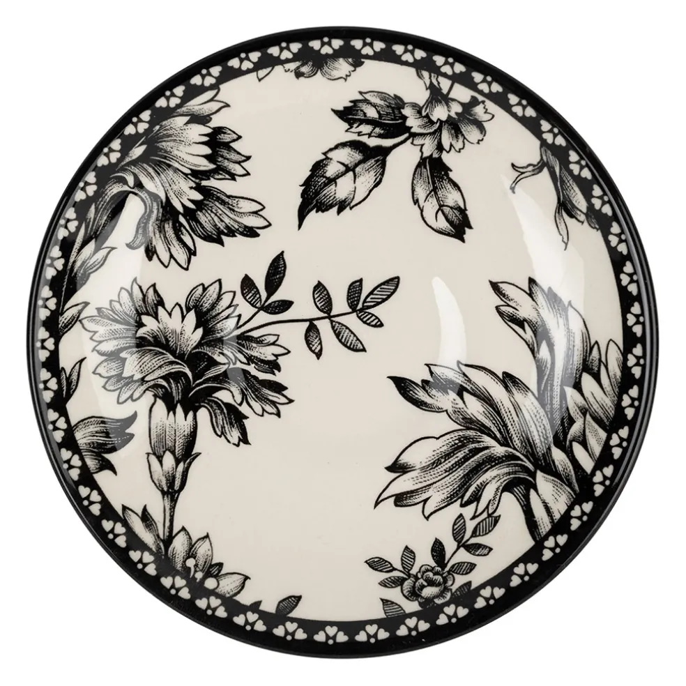 Paire tasse et coupelle café en faïence noir 22cl - Lison