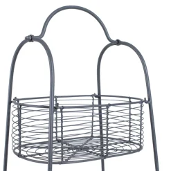 Panier 3 niveaux reserve gris en fer