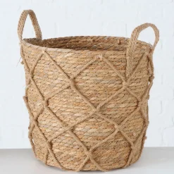 Panier en zostère naturel 33x33cm - Katunia