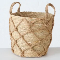 Panier en zostère naturel 31x31cm - Katunia