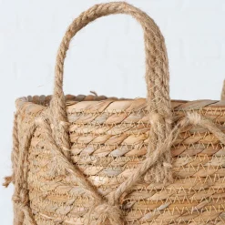 Panier en zostère naturel 31x31cm - Katunia