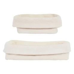 Panières à pain x2 naturel en coton - emelise