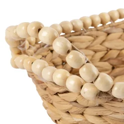 Panières x2 naturel en jacinthe d'eau - été à la mer