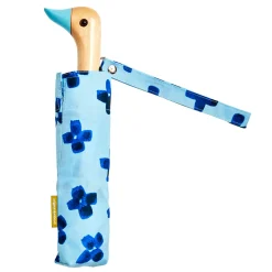 Parapluie compact manche tête de canard floral rain