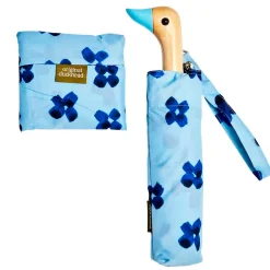 Parapluie compact manche tête de canard floral rain