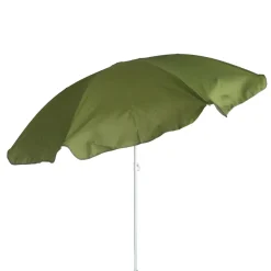 Parasol de plage en coton vert d200xh200cm - Colors