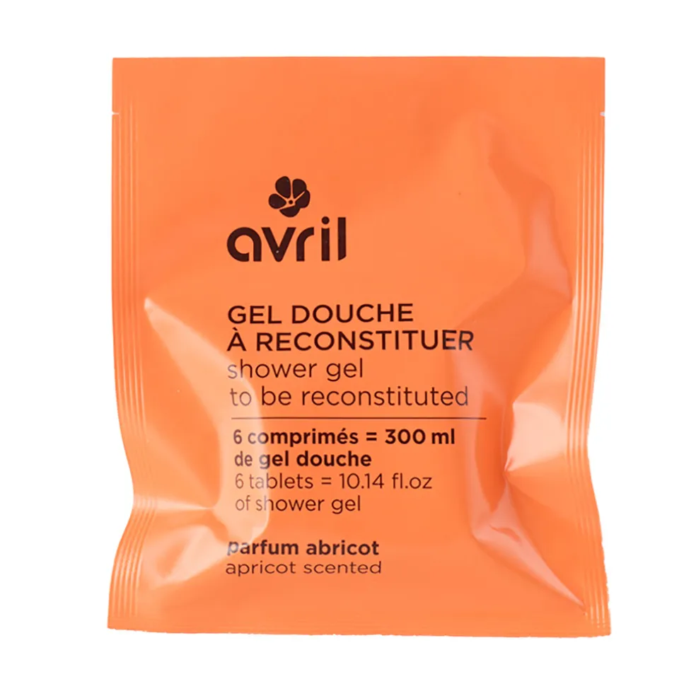 Pastille gel douche à reconstituer 300ml parfum abricot