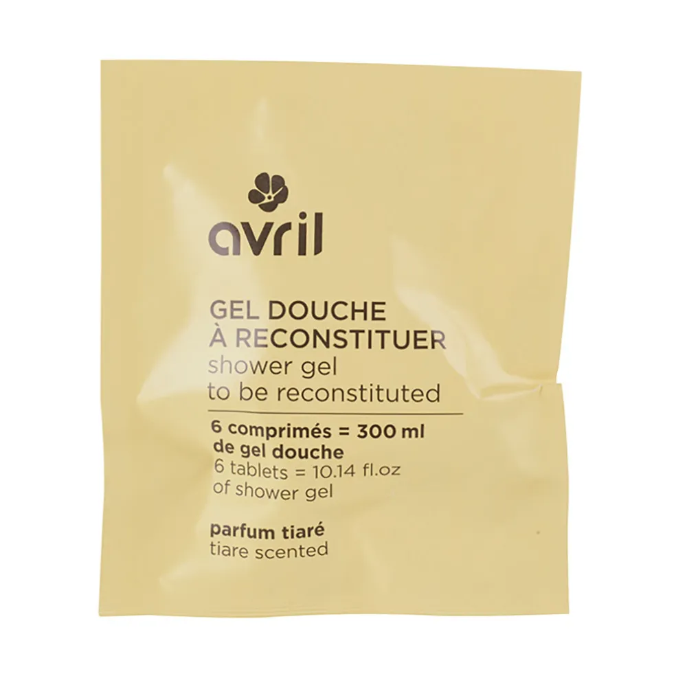 Pastille gel douche à reconstituer 300ml parfum tiaré