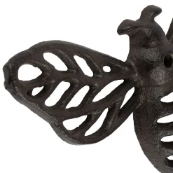 Patere abeille en fonte brun - Abeille