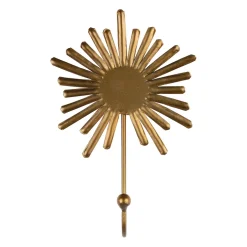 Patere soleil en fer doré - Heolio