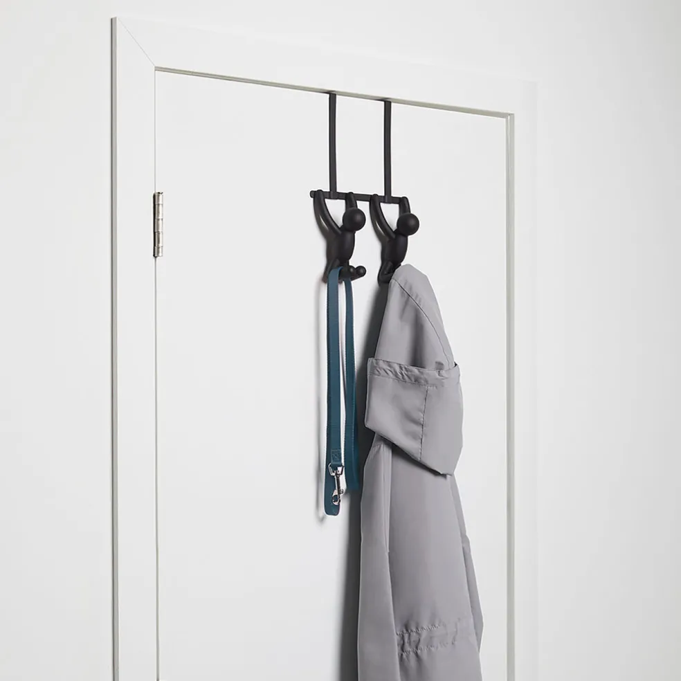 Patère porte buddy bonhomme noir