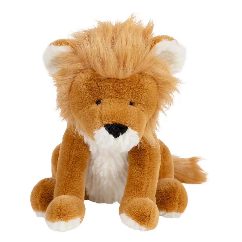 Peluche lion en tissu sable - Zawadi