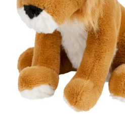 Peluche lion en tissu sable - Zawadi