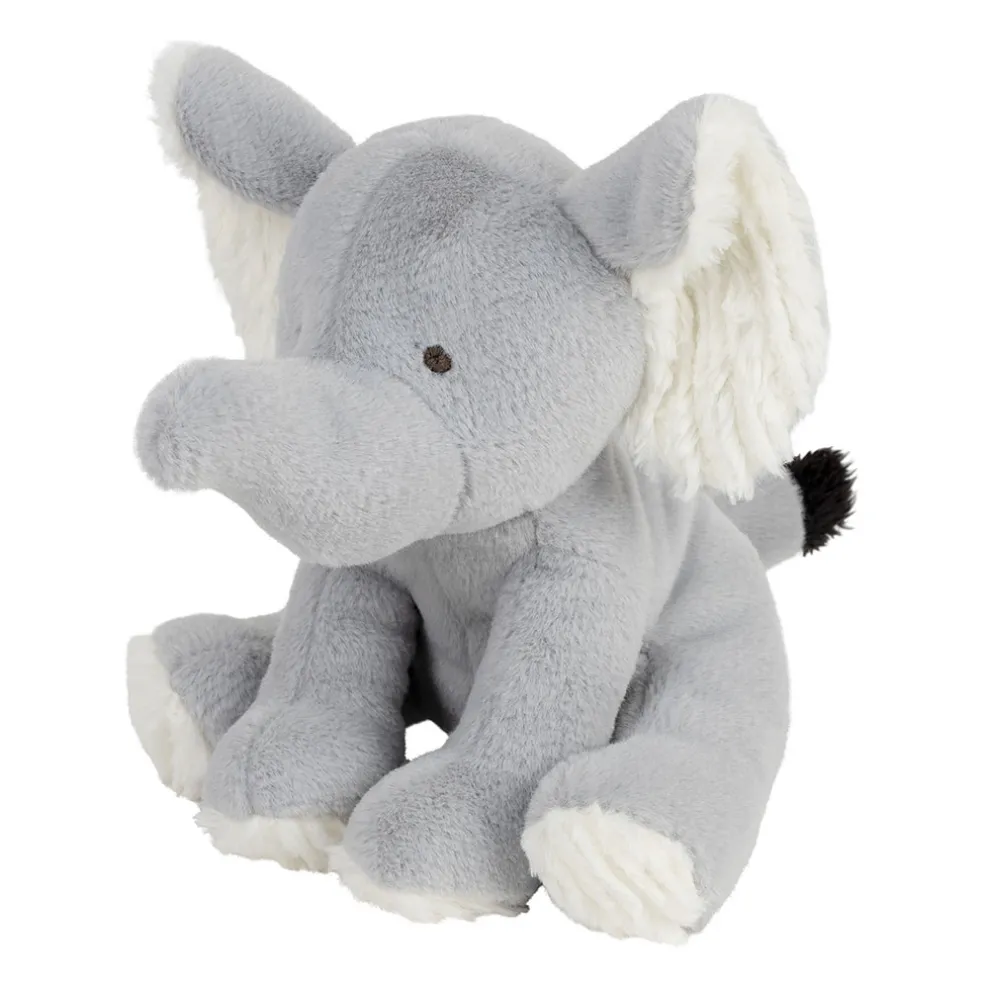 Peluche éléphant en tissu gris - Zawadi