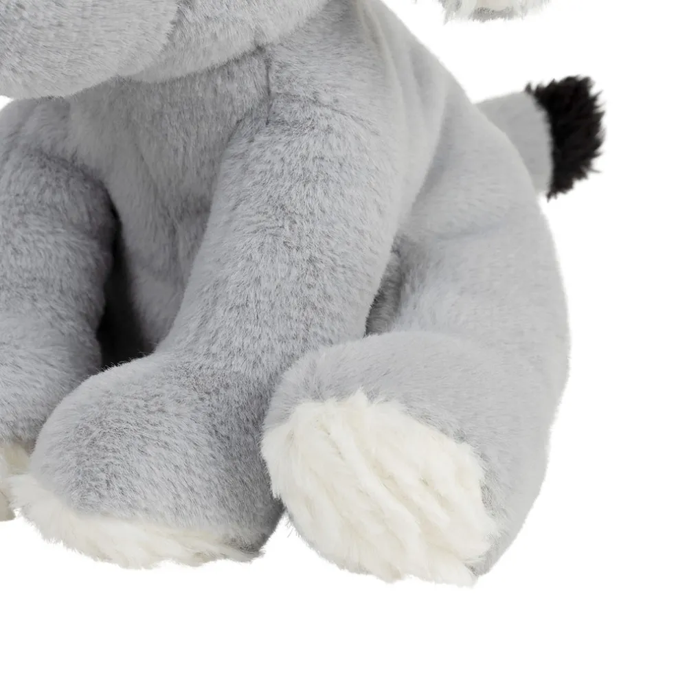Peluche éléphant en tissu gris - Zawadi