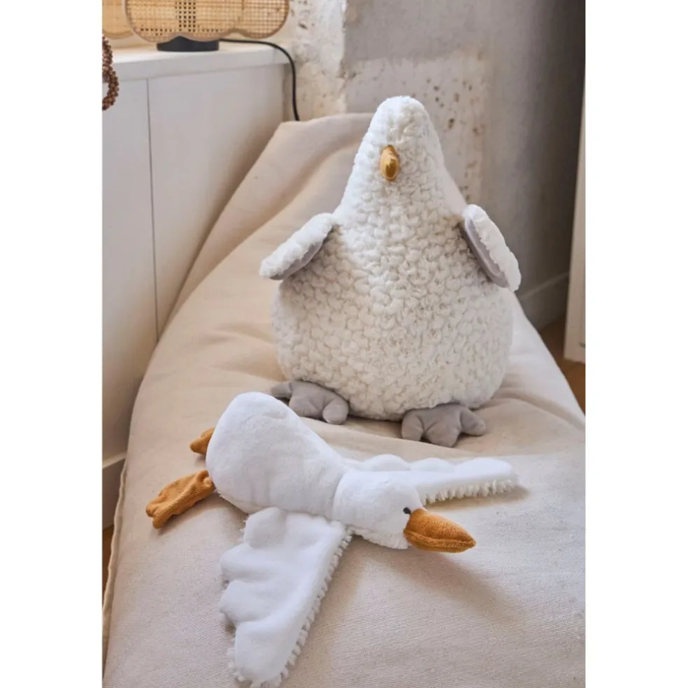 Peluche mouette blanc et jaune - Songes