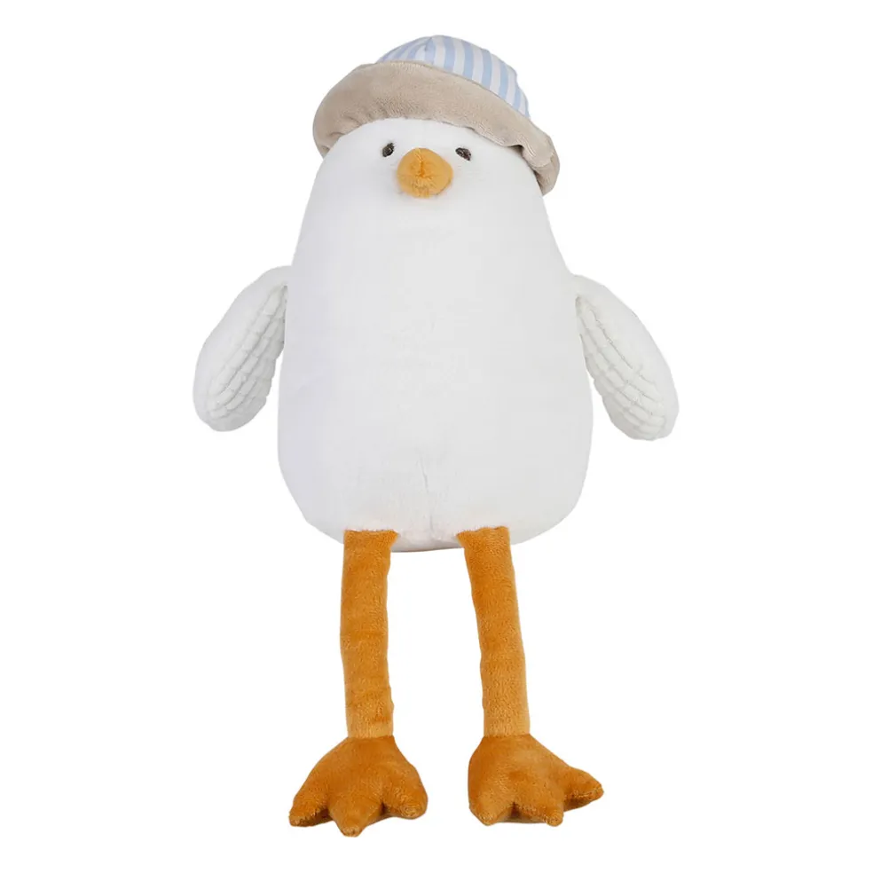 Peluche mouette en tissu blanc - Eté A La Mer